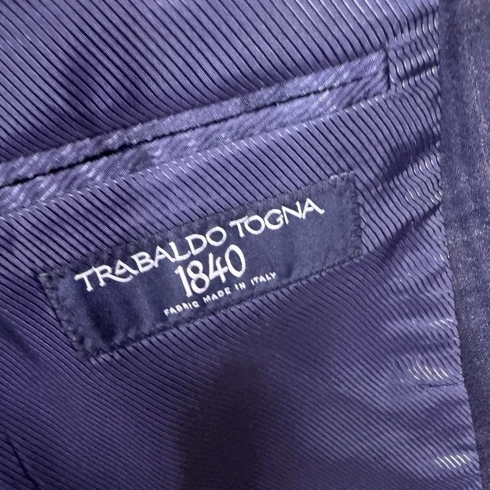 S Cohen Sport Coat Mens 42S Trabaldo Togna 1840 Wool Windowpane Check Prestige